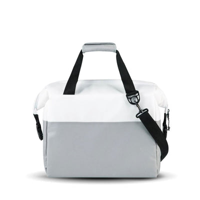 Igloo Durable & Adjustable Snapdown 36 Can Cooler Bag, White and Gray (Used)