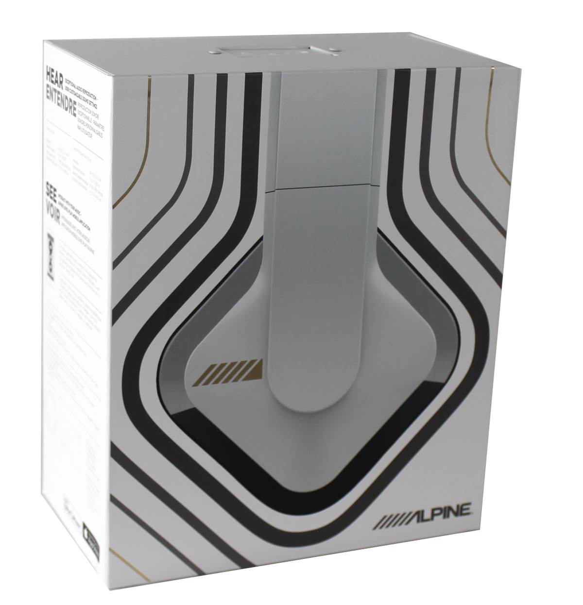 Alpine SV-H300UW Over Ear DJ Stereo MP3 iPhone Bass Headphones Stereo White