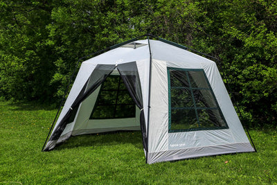 Tahoe Gear Aspen Creek Screen House Outdoor Picnic Shelter, Light Gray (Used)