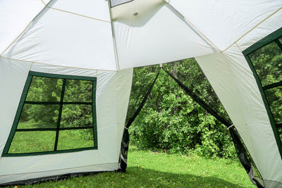 Tahoe Gear Aspen Creek Screen House Outdoor Picnic Shelter, Gray (Open Box)