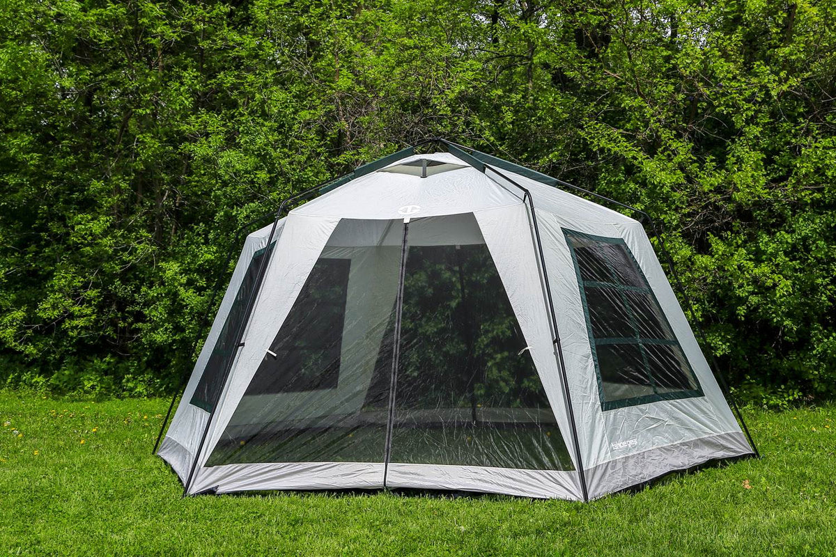 Tahoe Gear Aspen Creek Screen House Outdoor Picnic Shelter, Light Gray (Used)
