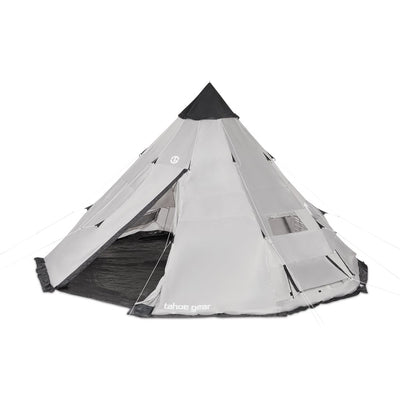 Tahoe Gear Bighorn XL 18' x 18' 12 Person Teepee Cone Shape Camping Tent
