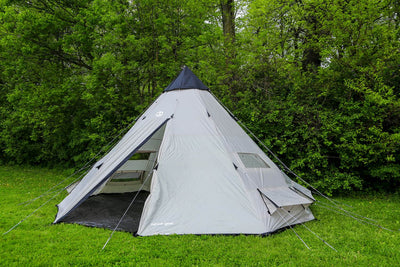 Tahoe Gear Bighorn XL 18' x 18' 12 Person Teepee Cone Shape Camping Tent