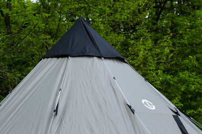 Tahoe Gear Bighorn XL 18' x 18' 12 Person Teepee Cone Shape Camping Tent