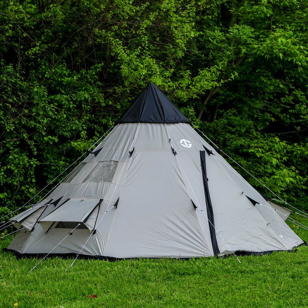 Tahoe Gear Bighorn 4-Person 10' x 10' Teepee Cone Shape Tent    (Used)