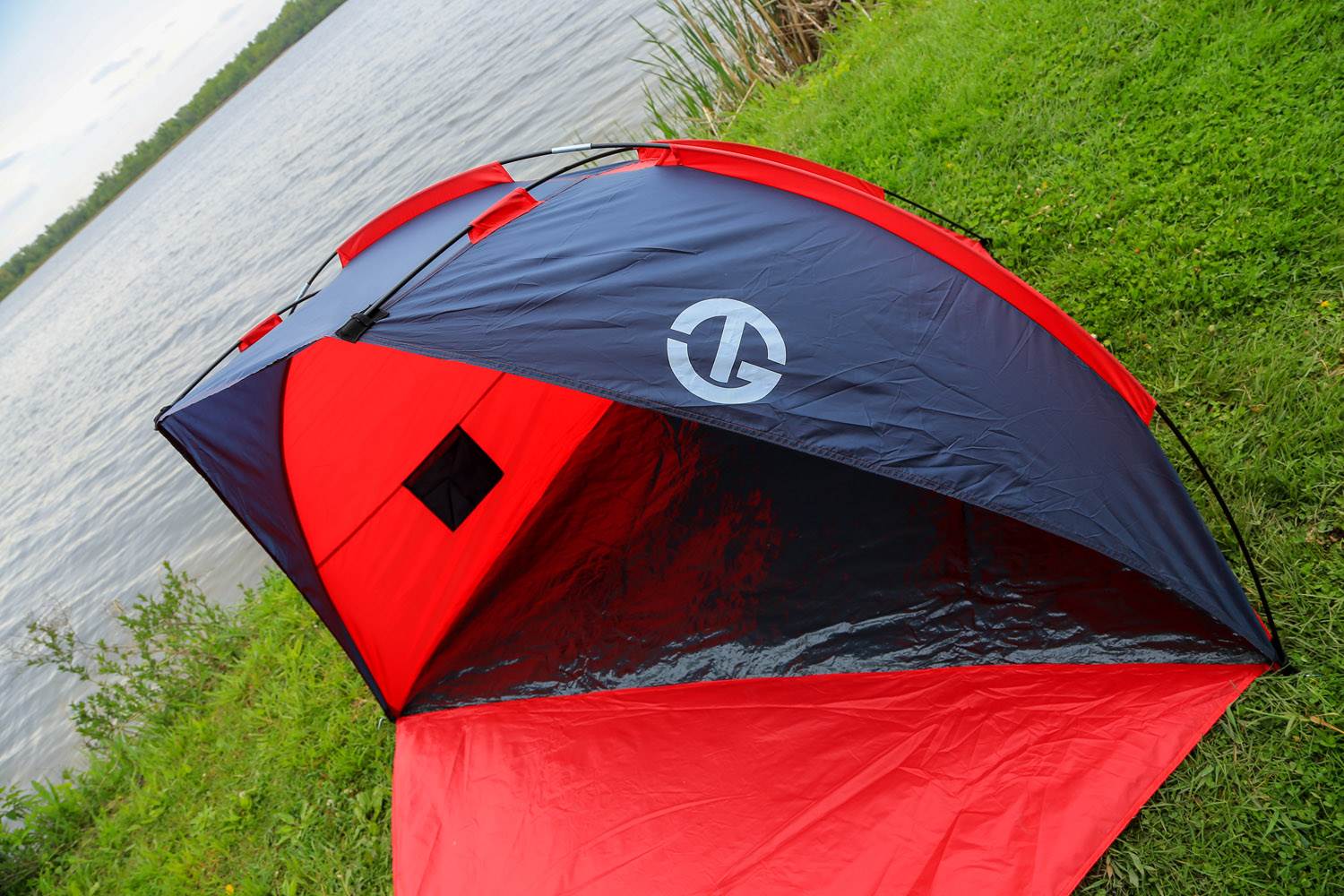 Tahoe Gear Coral Bay Sun Shelter and Beach Shade | Coral Red (Open Box)