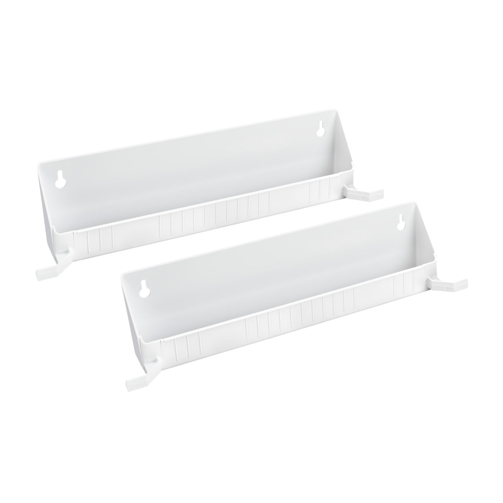 Rev-A-Shelf 14" Tip Out Accessory Tray, Tab Stops, White, 2 Pack, 6562-14-11-52 - VMInnovations