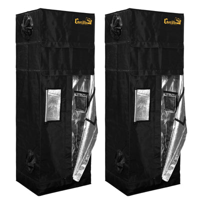 Gorilla Grow Tent 2' x 2.5' Indoor Hydroponic Greenhouse, Pair| GGT22