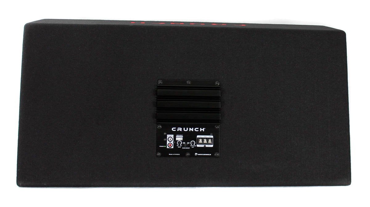 Crunch Dual 1000 Watt 12-Inch Subwoofers Sealed Enclosure | CR-212A - Open Box