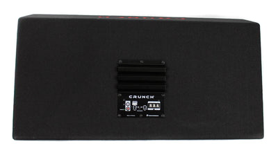Crunch Dual 1000 Watt 12-Inch Subwoofers Sealed Enclosure | CR-212A - Open Box