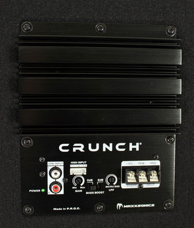 Crunch Dual 1000 Watt 12-Inch Subwoofers Sealed Enclosure | CR-212A - Open Box
