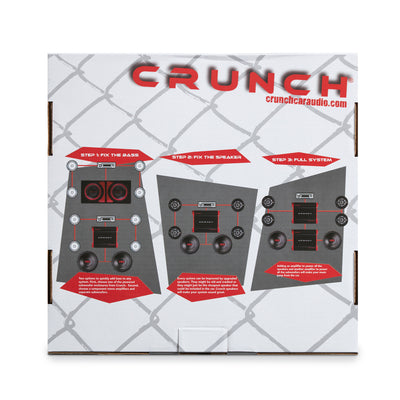 Crunch 2 Channel 1000 Watt Amp A/B Class Car Stereo Amplifier (Open Box)