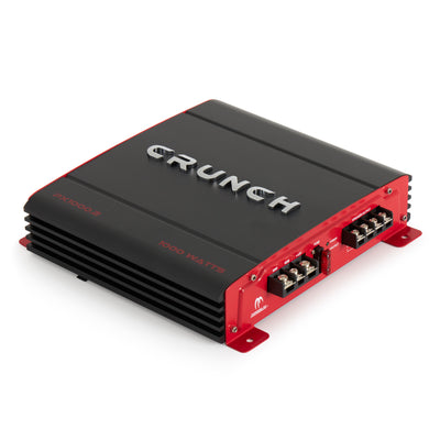 Crunch 2 Channel Car Audio Amplifier & MTX 12 In Dual Loaded Subwoofer Enclosure