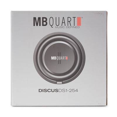 MB Quart DS1-254 400 Watt 4 Ohm 10" Shallow Subwoofer Car Truck Sub (Open Box)