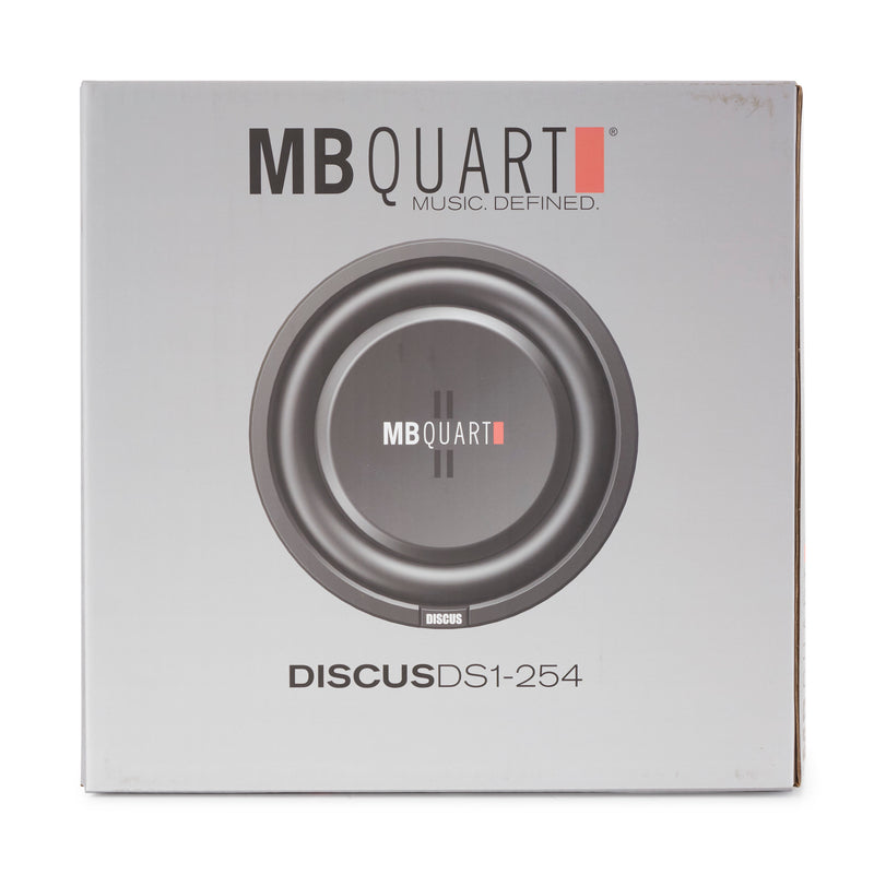 MB Quart DS1-254 400 Watt 4 Ohm 10" Shallow Subwoofer Car Truck Sub (Open Box)