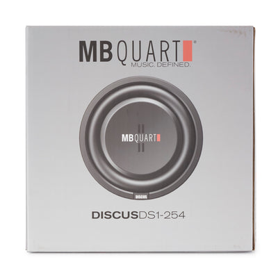 MB Quart DS1-254 200 Watt 4 Ohm 10 Inch Shallow Slim Subwoofer for Vehicles