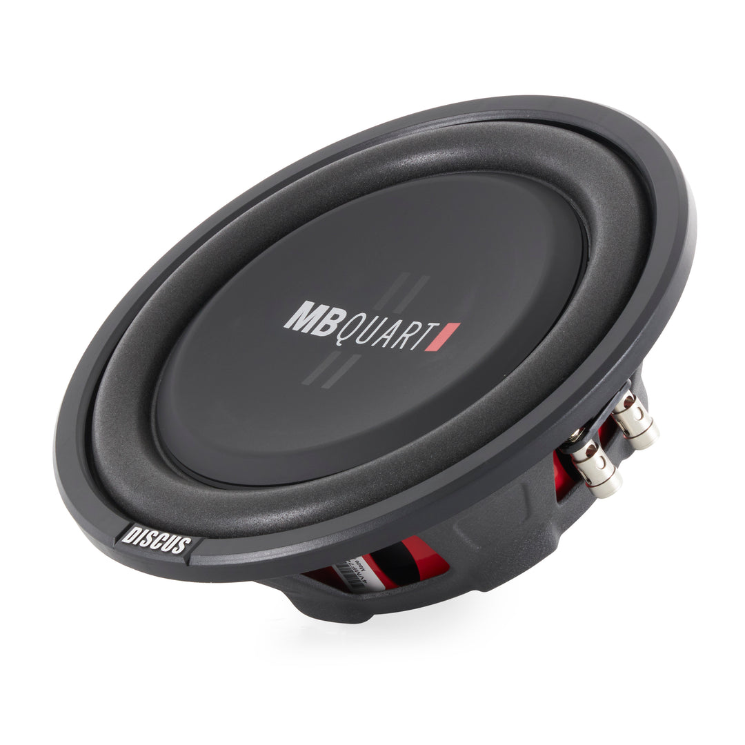 MB Quart DS1-254 200 Watt 4 Ohm 10 Inch Shallow Slim Subwoofer for Vehicles