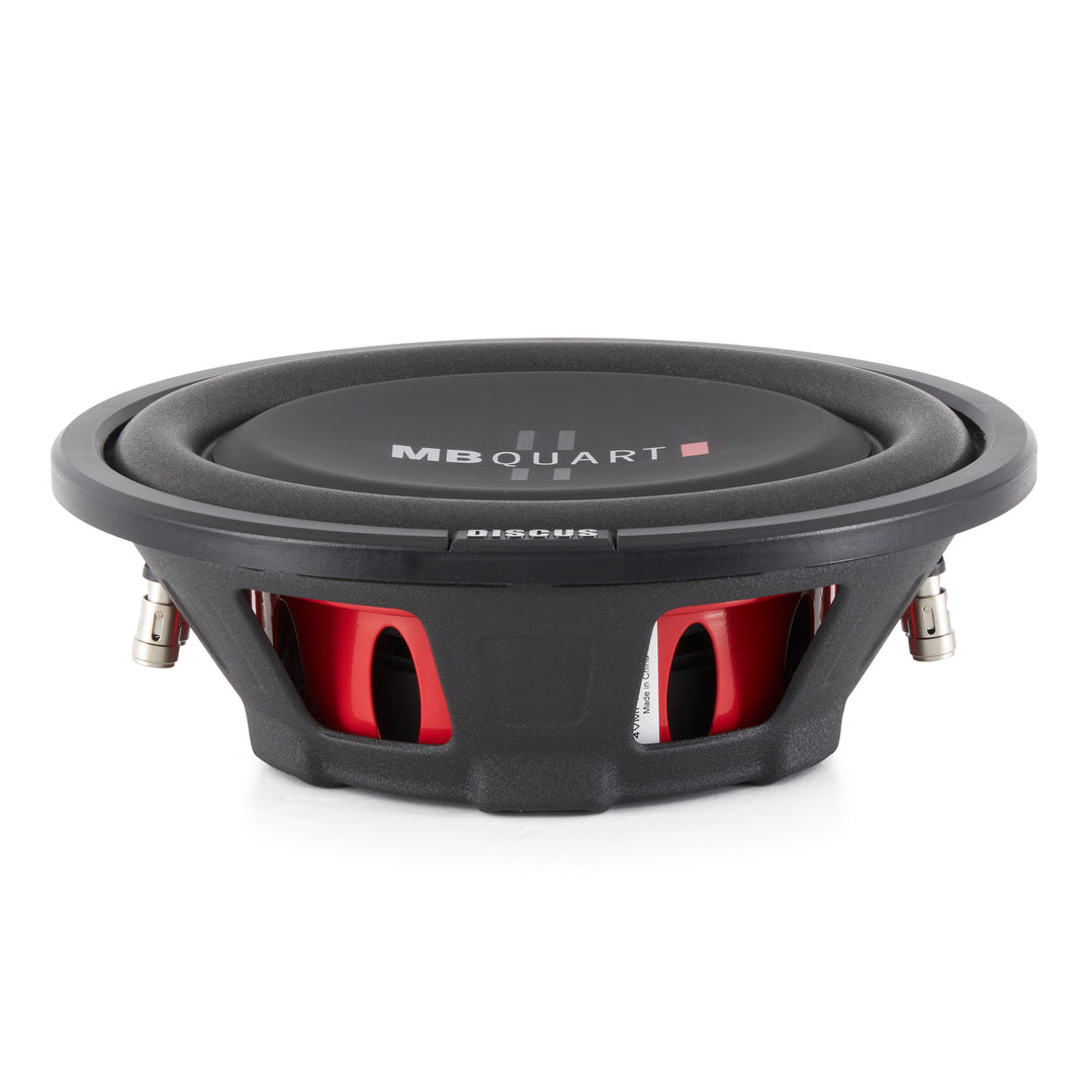 MB Quart DS1-254 200 Watt 4 Ohm 10 Inch Shallow Slim Subwoofer for Vehicles