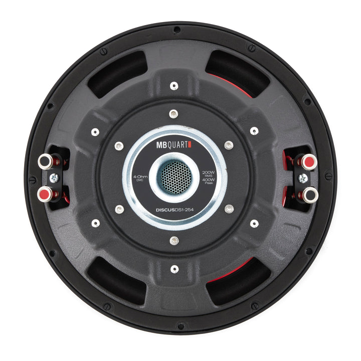 MB Quart DS1-254 200 Watt 4 Ohm 10 Inch Shallow Slim Subwoofer for Vehicles