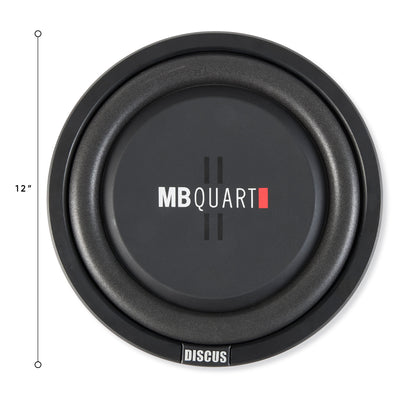 MB Quart DS1-304 400 Watt 12 Inch Slim Shallow Subwoofer Car/Truck DVC Sub - VMInnovations