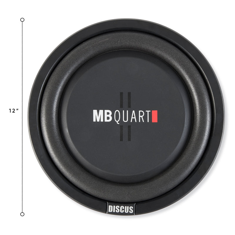 NEW MB Quart DS1-304 400 Watt 12 Inch Slim Subwoofer Car/Truck Sub (Open Box)