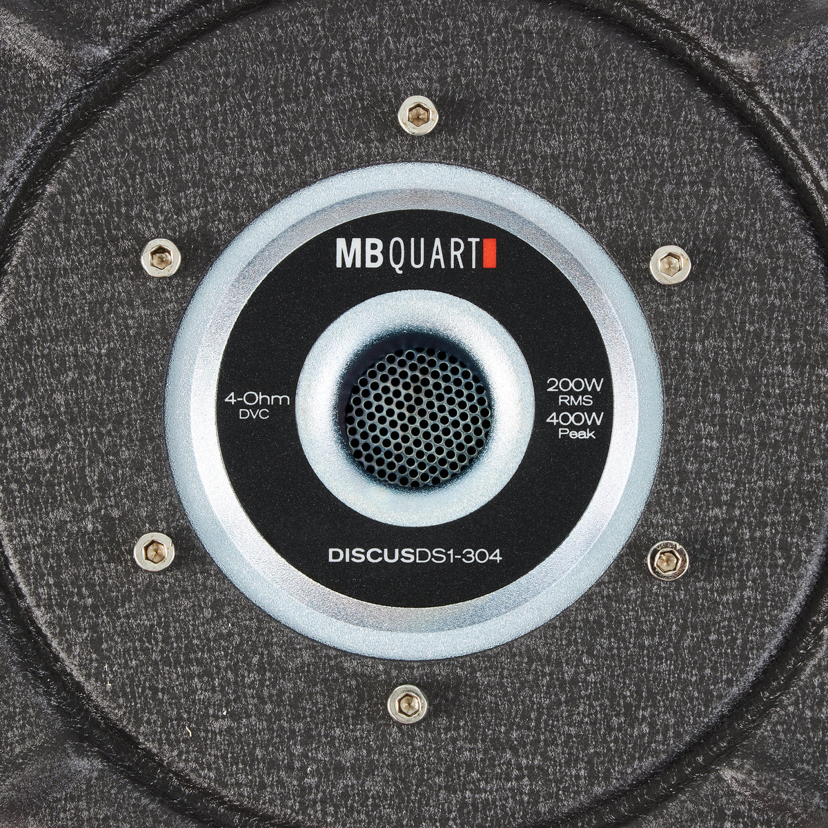 MB Quart DS1-304 1600 Watt 12 Inch Slim Shallow Automotive Subwoofers, 4 Piece