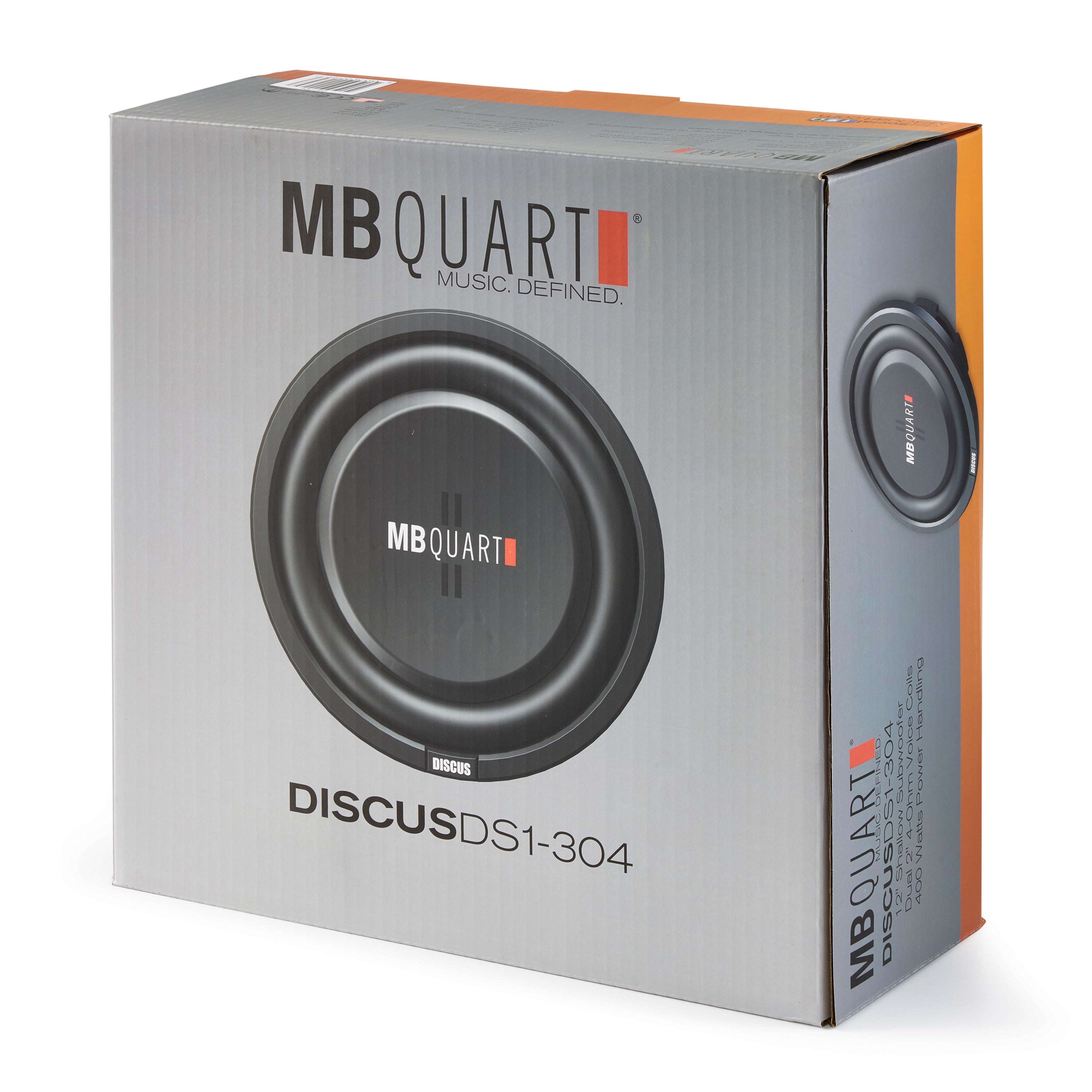 MB Quart DS1-304 1600 Watt 12 Inch Slim Shallow Automotive Subwoofers, 4 Piece