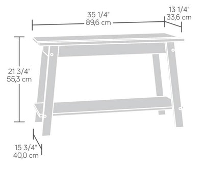 Sauder Furniture 414868 Cinnamon Cherry 37" TV Entertainment Stand (Open Box)