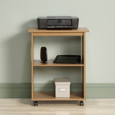 Sauder Furniture 416405 Beginnings Kitchen Microwave Wheeled Cart (Open Box)