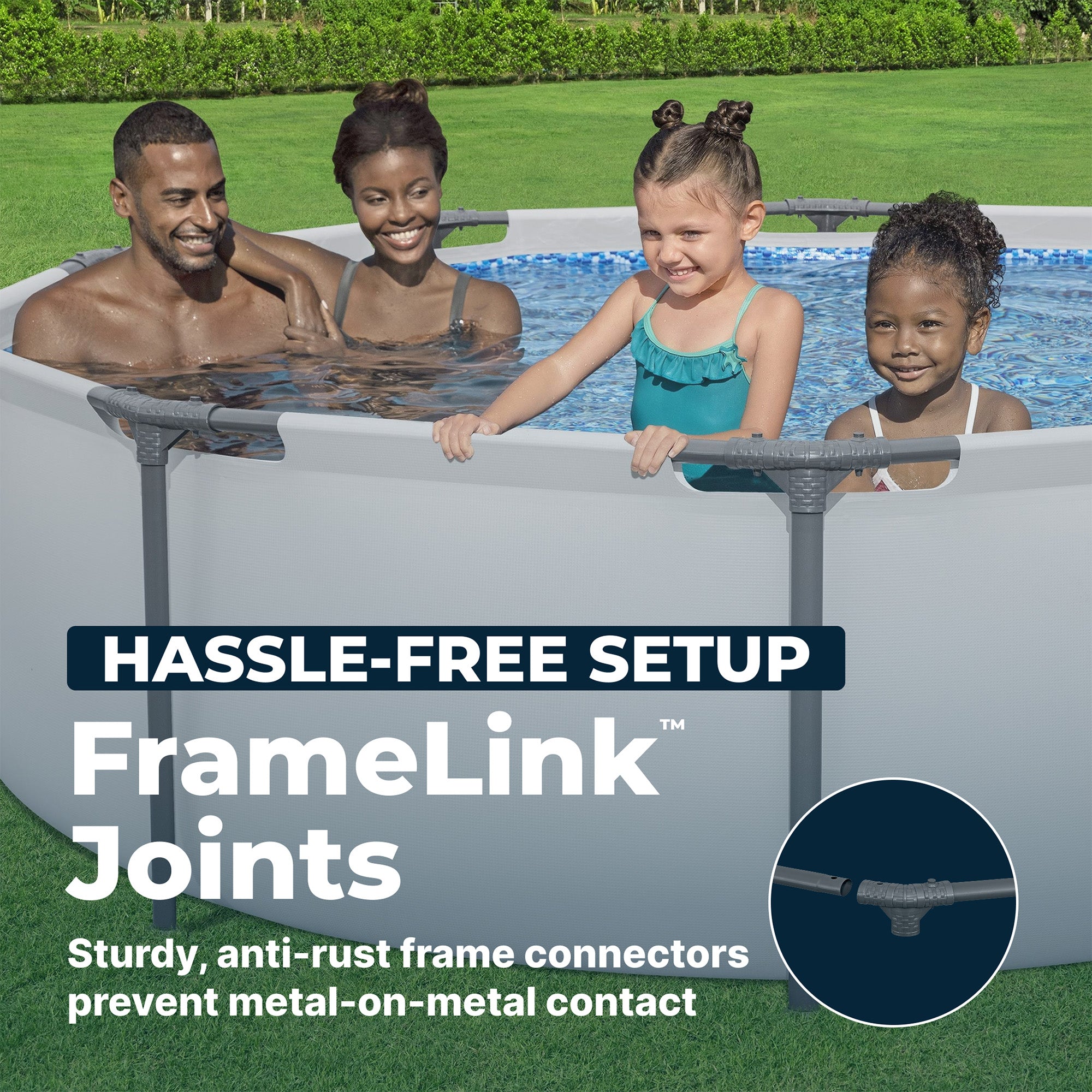 Bestway Steel Pro MAX 10'x30" Above Ground Outdoor Swimming Pool with Pump(Used)