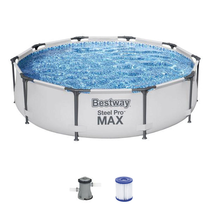 Bestway 10'x30" Steel Pro Frame Above Ground Swimming Pool Set (For Parts)