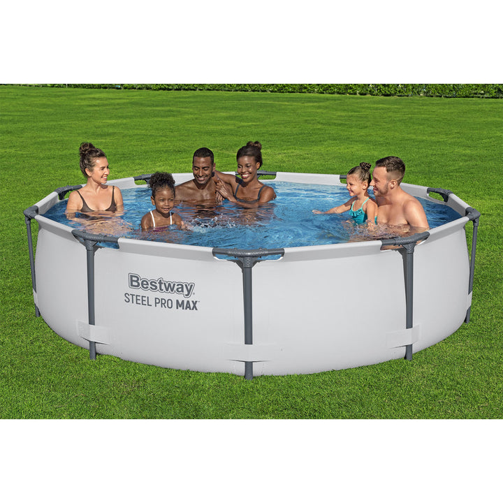 Bestway 10' x 30" Steel Frame Above Ground Swimming Pool Set (Open Box) (2 Pack)