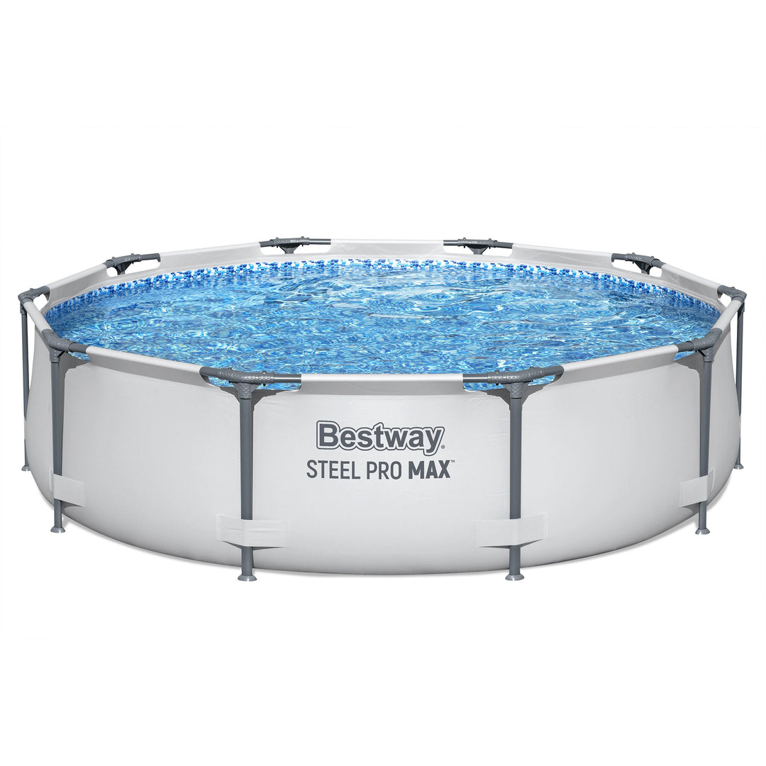 Bestway Steel Pro MAX 10'x30" Round Above Ground Outdoor Swimming Pool with Pump