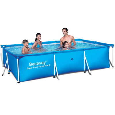 Bestway 9.8' x 6.7' x 26" Deluxe Splash Kids Ground Swimming Pool (Pool Only) - VMInnovations