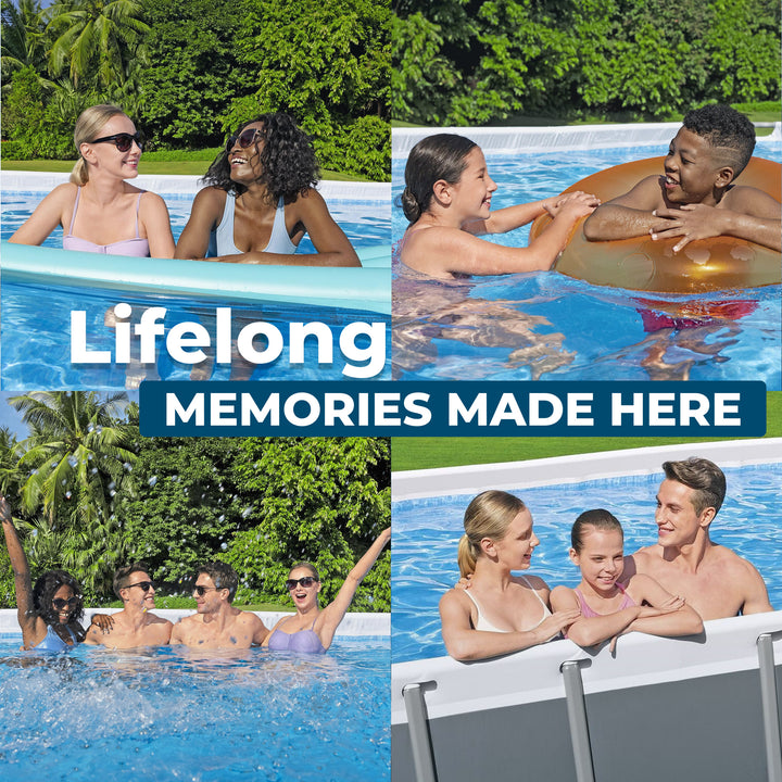 Bestway 24' x 12' x 52" Rectangular Frame Above Ground Pool Set (Open Box) - VMInnovations