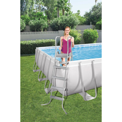 Bestway 24ft x 12ft x 52in Pool Set w/ Pool Vacuum & Maintenance Accessories Kit - VMInnovations