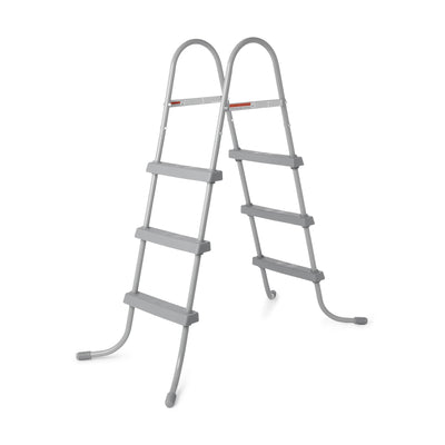 Bestway 36-Inch Steel Above Ground Swimming Pool Ladder No-Slip 58334E (Used)