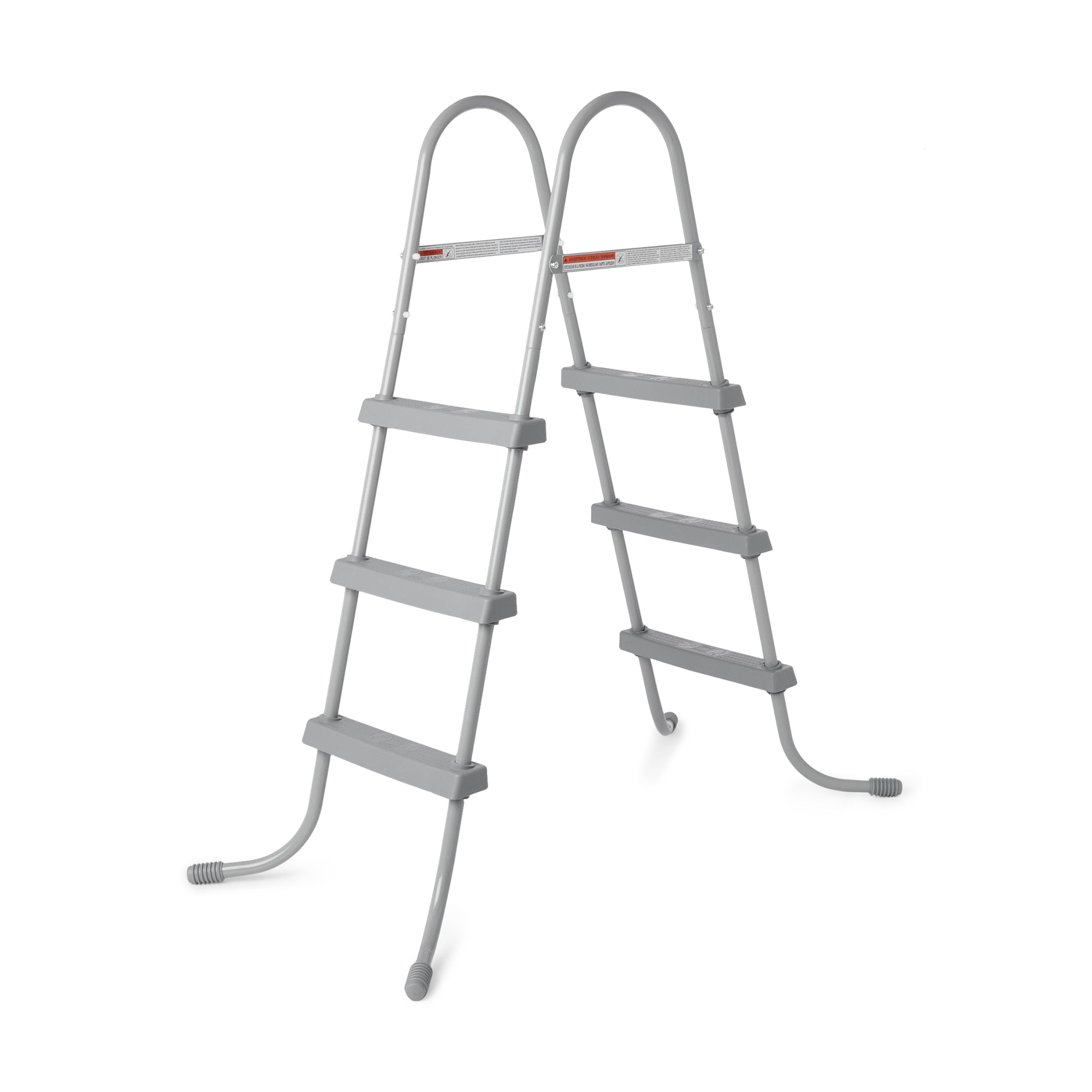 Bestway 36-Inch Steel Above Ground Swimming Pool Ladder No-Slip Steps (Damaged)