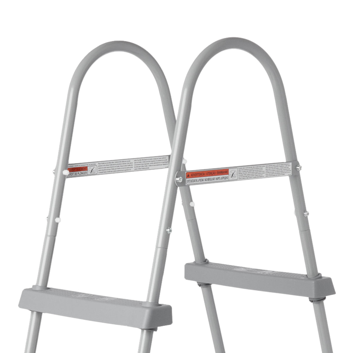 Bestway 36-Inch Steel Above Ground Swimming Pool Ladder No-Slip Steps (Damaged)