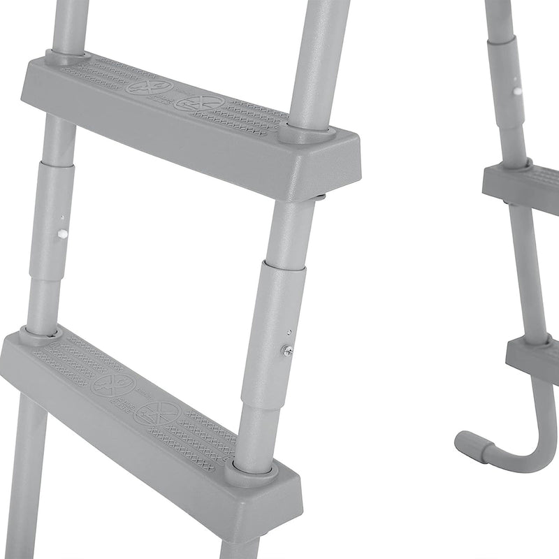 Bestway Flowclear 52 Inch Safe Ladder Steps for Above Ground Swimming Pools