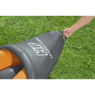 Bestway 126 x 35 Inch Lite-Rapid X2 Inflatable Kayak Float with Oars (2 Pack)