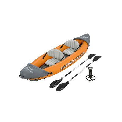 Bestway 126 x 35 Inch Lite-Rapid X2 Inflatable Kayak Float with Oars (2 Pack)