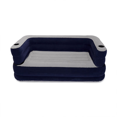 Bestway 65x35x25" Deluxe Air Couch Inflatable, Navy Blue | 75058E (Used)