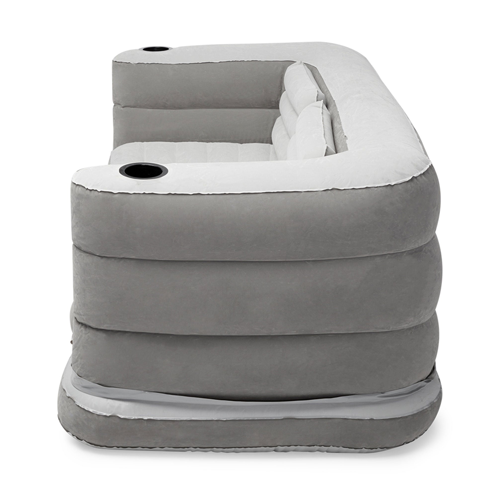 Bestway 79 x 63 x 25 Inches Multi Max II Air Couch Inflatable, Gray (Open Box)