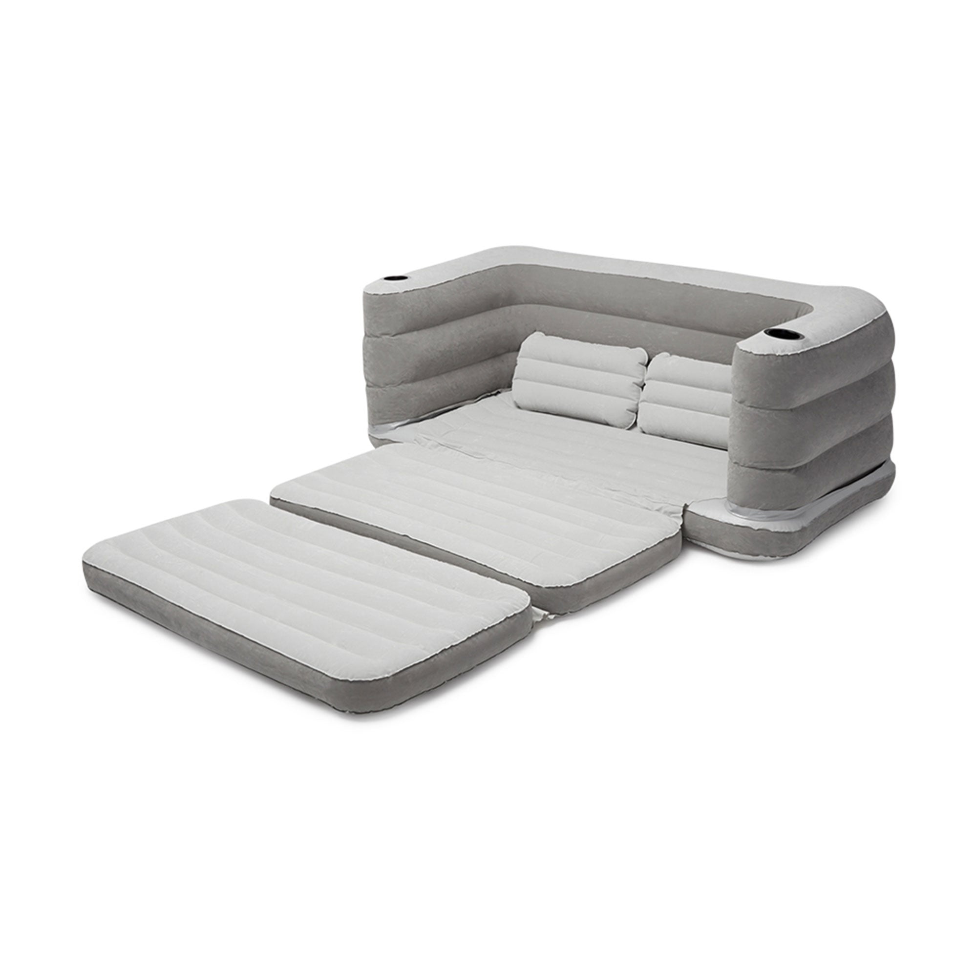 Bestway 79 x 63 x 25 Inches Multi Max II Air Couch Inflatable, Gray (Open Box)