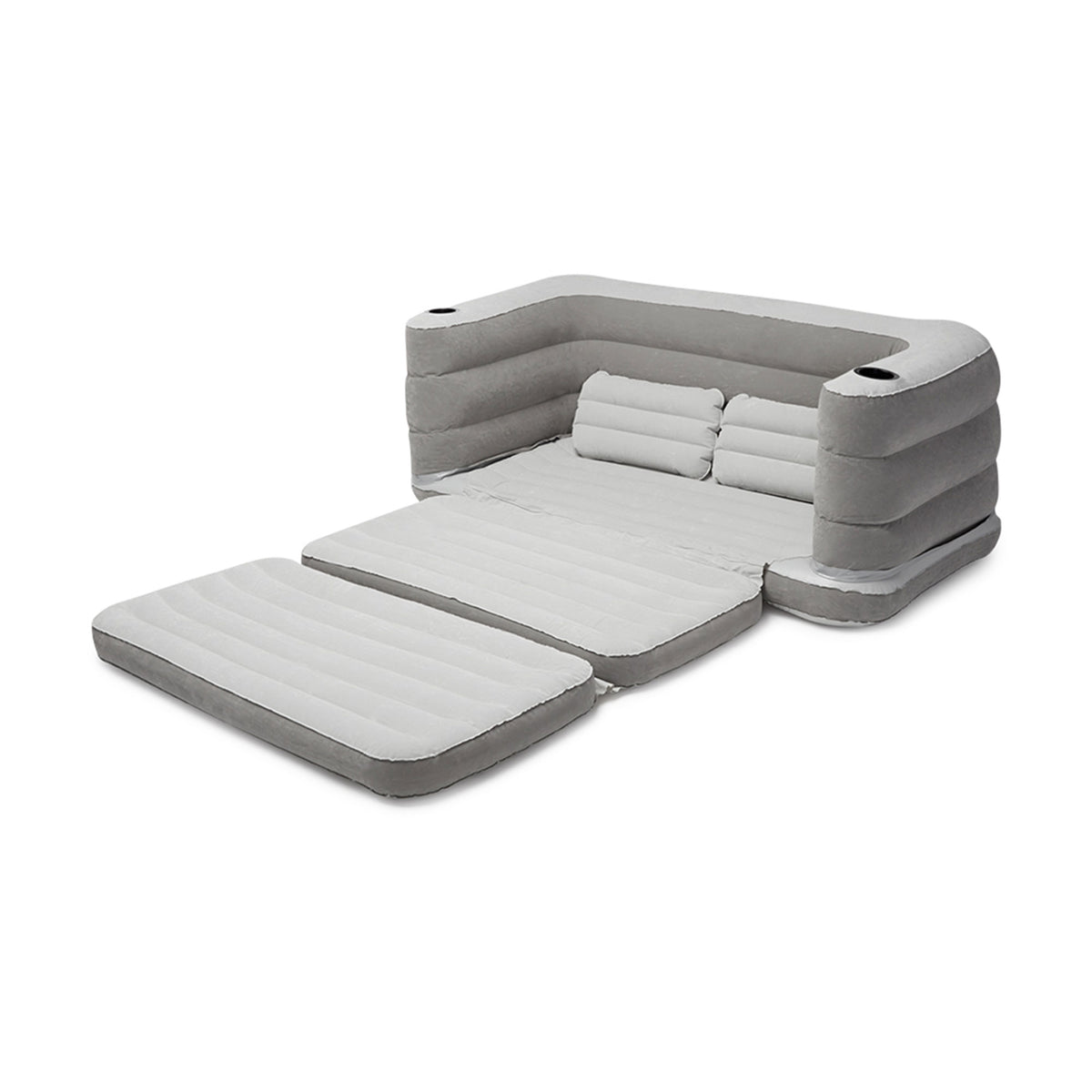 Bestway 79 x 63 x 25 Inches Multi Max II Air Couch Inflatable, Gray (Used)