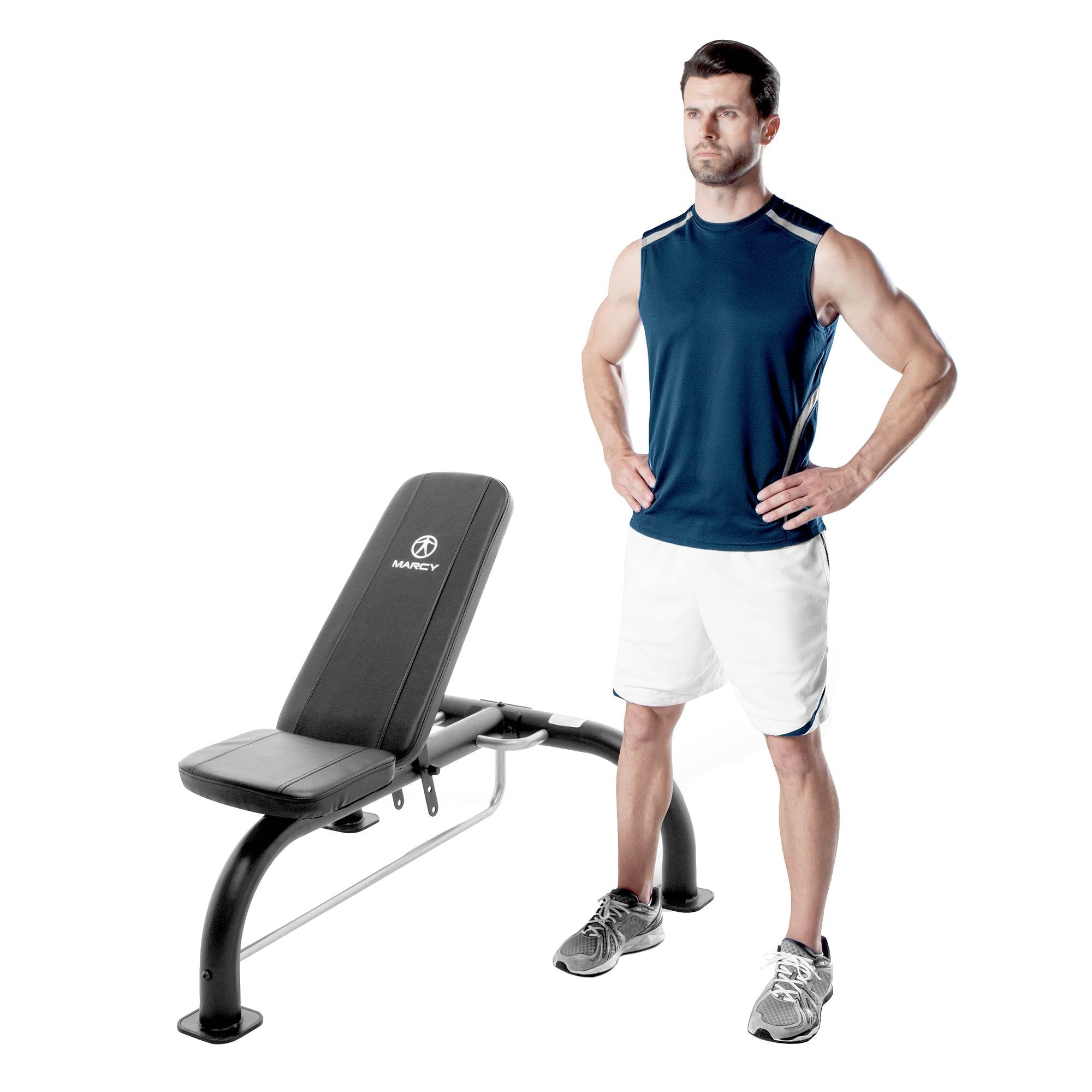 Marcy Six Position Home Gym Workout Utility Slant Board Bench (Open Box)