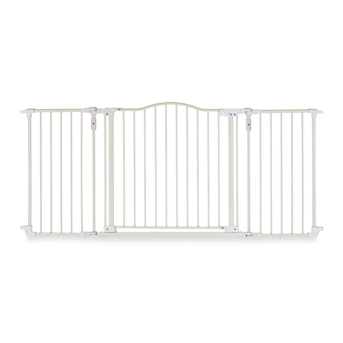North States Deluxe Decor Baby / Pet Metal Gate - Linen 38"-72" Wide (Open Box)