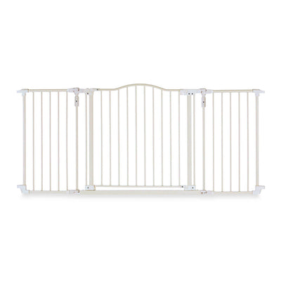 MyPet 4954S Deluxe Decor 38 to 72" Metal Pet Safety Gate, Linen