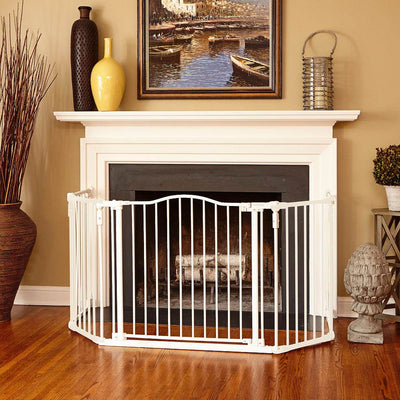 North States Deluxe Baby/Pet 38-72 Inches Wide Metal Gate, Linen (Incomplete)
